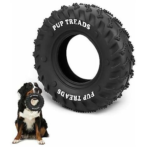 Jouet pour chien Brosse à dents pour chien pour mâcher agressif Jouet interactif pour chien pour chiens de taille moyenne et grande Noir