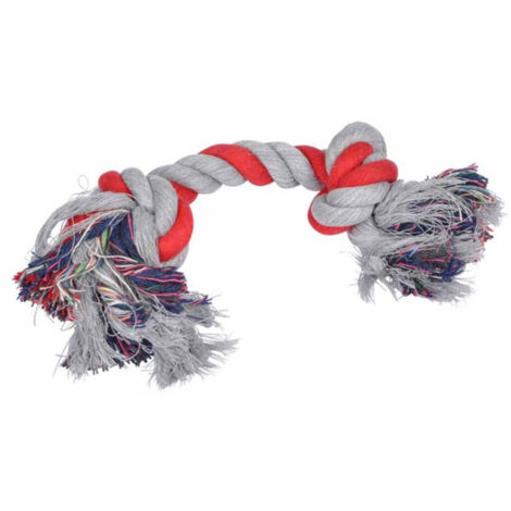 Jouet pour Chien "Corde 2 Nœuds" 28cm Rouge