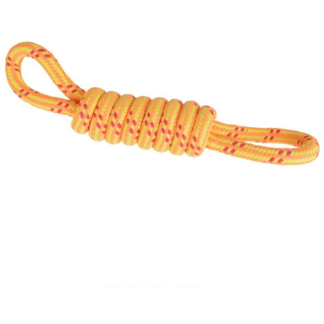 Jouet pour Chien "Corde Nœud 2 Poignées" 36cm Orange