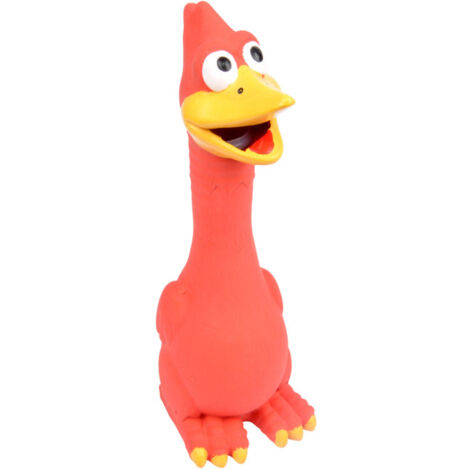 Jouet pour Chien "Dinosaure" 19cm Rouge