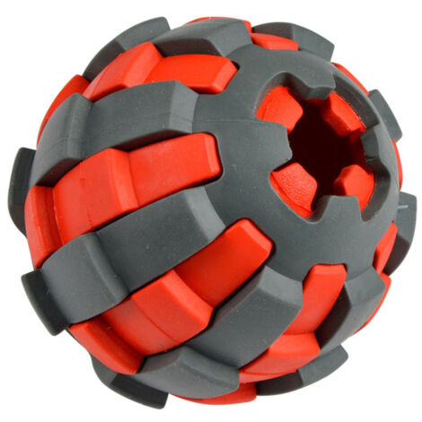 Jouet pour Chien Distributeur "Balle" 7cm Rouge