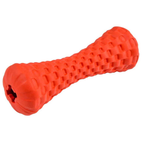 Jouet pour Chien Distributeur "Os" 15cm Rouge