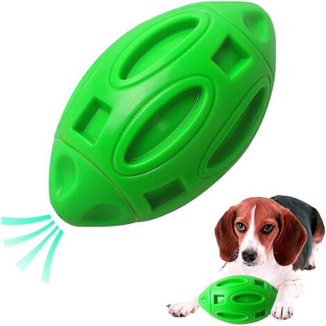 Jouet pour chien en caoutchouc résistant, idéal pour les chiens qui mâchent avec force.