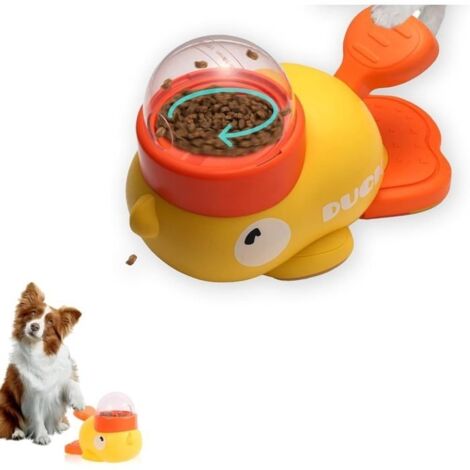 Jouet pour chien en forme de canard pour distributeur de nourriture pour animaux domestiques,chats, chiens, friandises