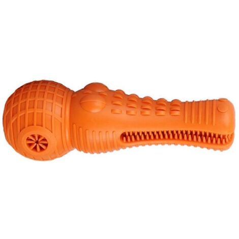 Jouet pour chien en forme de crocodile à mâcher, bâtonnet de brosse à dents en forme de molaire, orange.