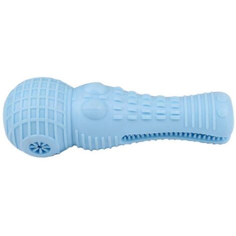 Jouet pour chien en forme de crocodile à mâcher, brosse à dents électrique bleue