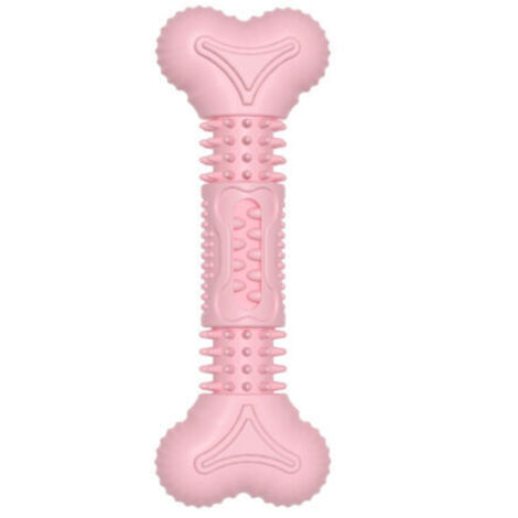 Jouet pour Chien, Nettoyage des Dents en Caoutchouc Naturel Jouet à Mâcher pour Moyens et Petits Chiens Pas pour Les Chiens Agressifs(poudre de fleur de cerisier)