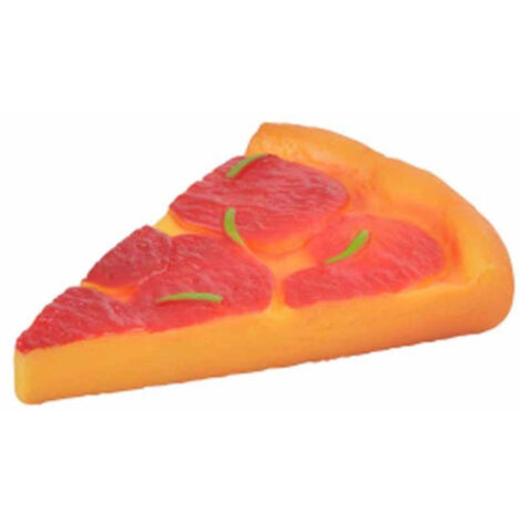 Jouet pour Chien "Pizza" 15cm Rouge
