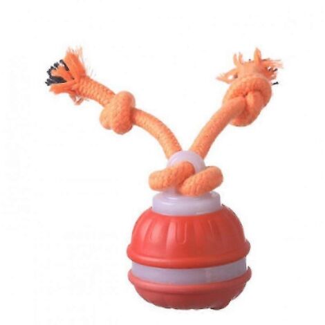Jouet pour chien rechargeable Power Tail 2.0, balle interactive, balle rebondissante - Orange