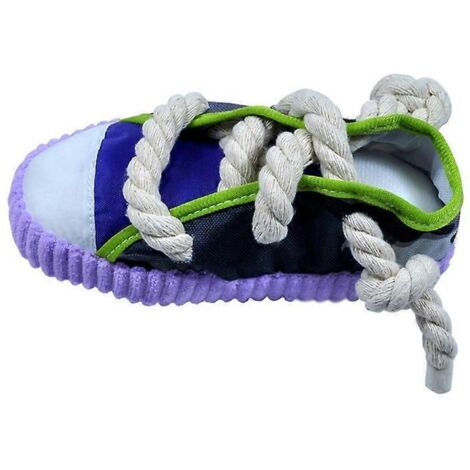 Jouet pour chien résistant à la morsure, chaussure en peluche pour dentition, corde à mâcher anti-ennui pour chiot.