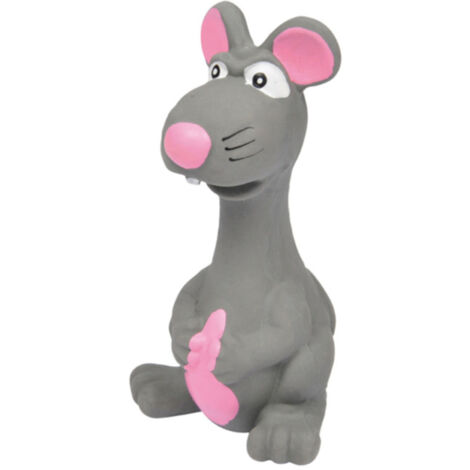 Jouet pour Chien "Souris" 14cm Gris