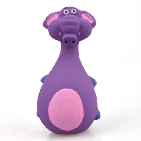 Jouet pour chiot en latex couineur de 12,5 cm (éléphant violet)