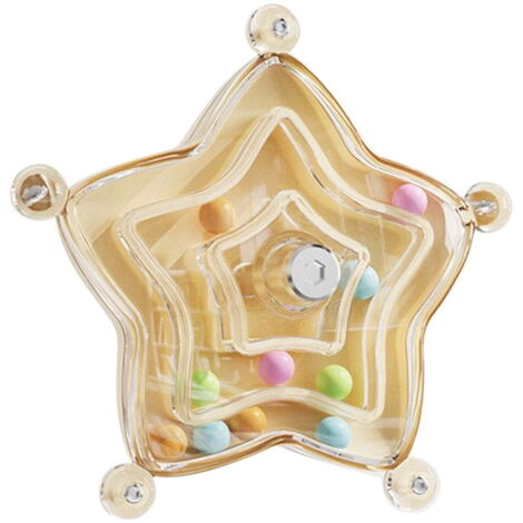 Jouet pour oiseaux fourrageurs avec labyrinthe rotatif et perles colorées, accessoire de cage interactif anti-ennui, adapté aux oiseaux jaunes.