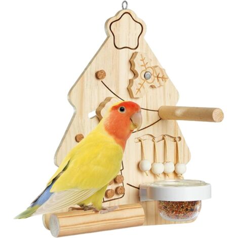 Jouet pour oiseaux - Jouet à mâcher en forme de sapin de