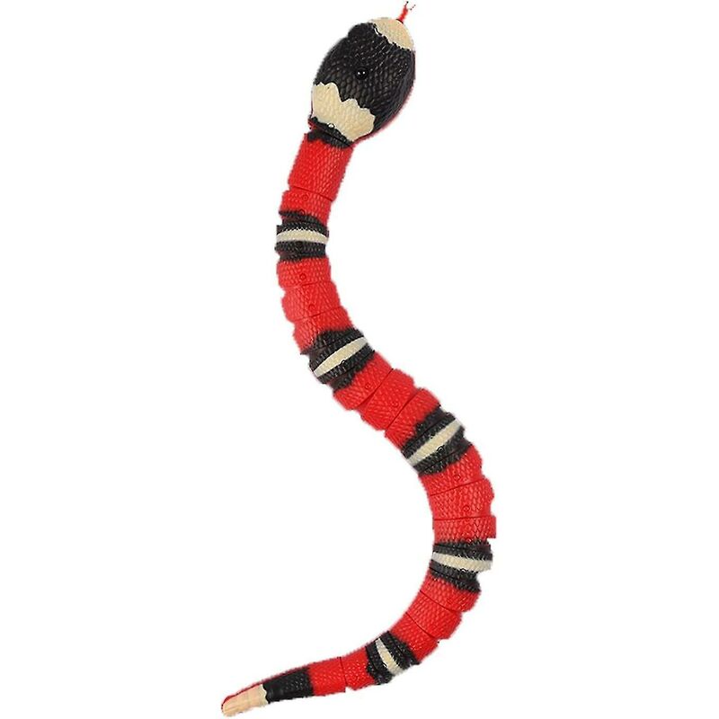 Crea - Jouet serpent électrique réaliste - Jouet serpent à détection intelligente usb pour chats et animaux de compagnie ludiques (39 cm)