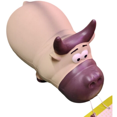 Jouet sonore El Toro beige 16,5 cm en latex pour chien - zolux