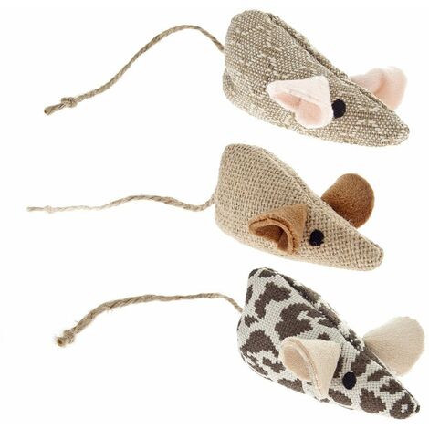 Jouet souris Safari pour chats 3 pièces