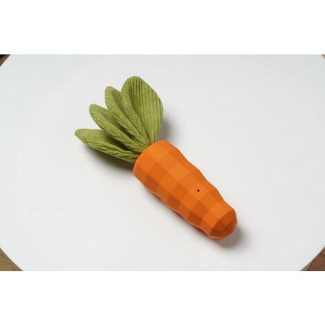 Jouets à mâcher grinçants pour Chiens, Jouets pour Chiens de Carottes en Caoutchouc Naturel durables, Jouet de Nettoyage des Dents pour Chiots de Taille Moyenne et Grande