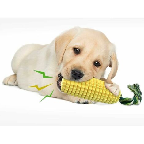 Jouets à mâcher pour chien, brosse à dents pour chiot nettoyage des dents jouet de maïs interactif, jouets pour chiens mastication agressive petite moyenne grande race