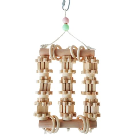 Jouets à mâcher pour perroquets Blocs en bois pour conures Gris d'Afrique Calopsittes