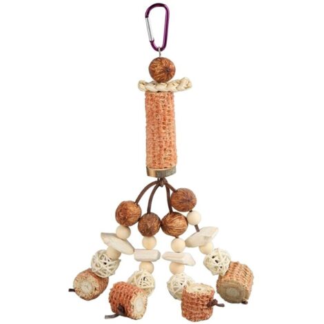 Jouets à mcher en épi de mas pour perroquets, os de seiche, soulagement de l'ennui, jouet à mcher pour perroquets, calopsitte, perruche, modèle boule en rotin