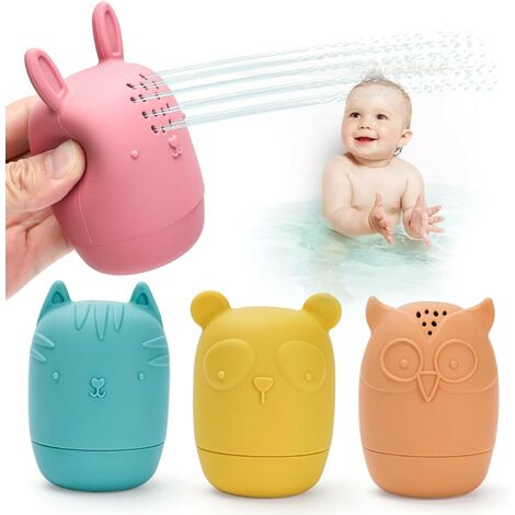 Jouets de bain bébé enfants Mini panier de tir baignoire eau jeu ensemble  panneau de basket-ball avec 3 balles drôle douche amusant pour les
