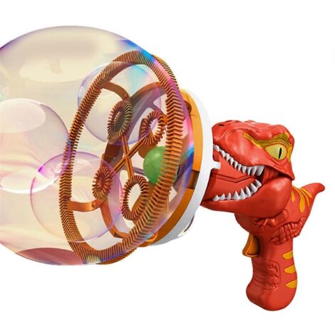 Jouets de piscine dinosaures électriques à bulles rouges--