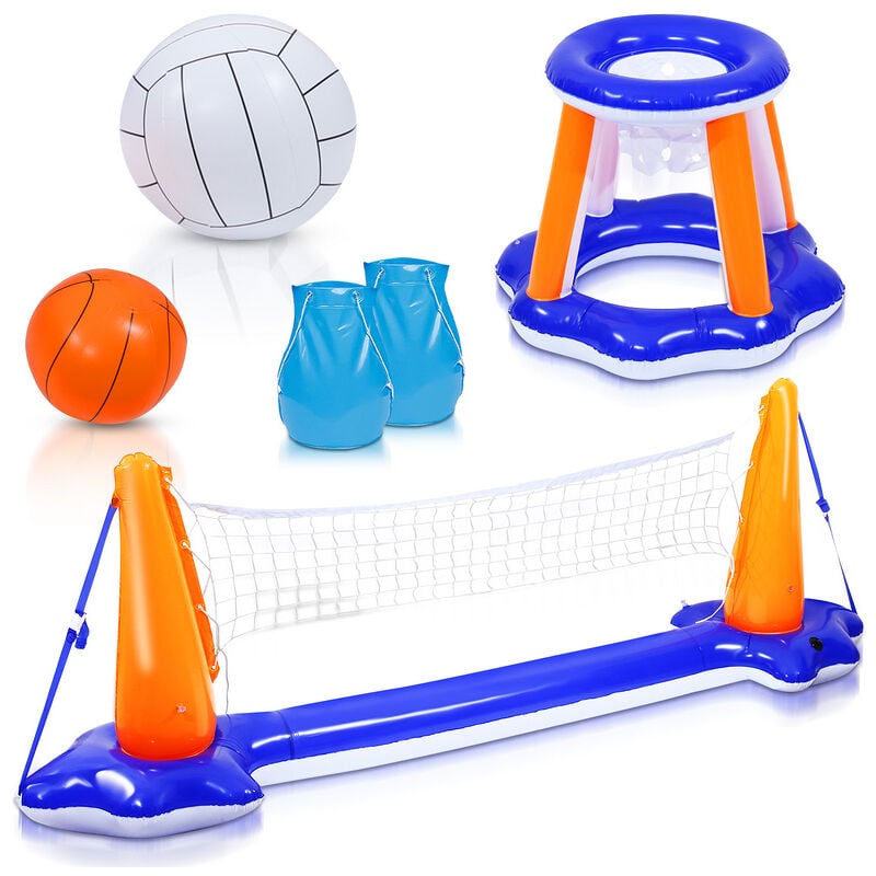 Hengda - Jouets de piscine Jouets aquatiques Basket-ball Ensemble gonflable de volley-ball de piscine