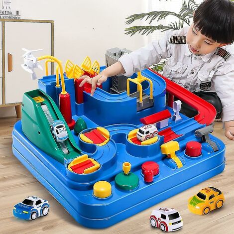 CREA Jouets de piste de course pour enfants, jouets d'aventure de voiture  pour garçons de 3 4 5 6 7 ans, garçons et filles, voiture de piste de  puzzle, jouet magnétique de