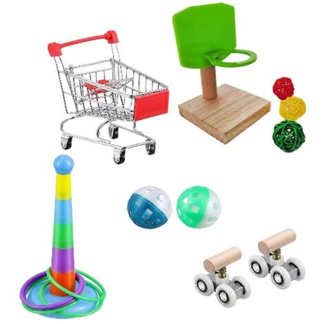 Jouets d'entraînement pour perruches, patins à roulettes de bureau, jeu d'entraînement pour oiseaux