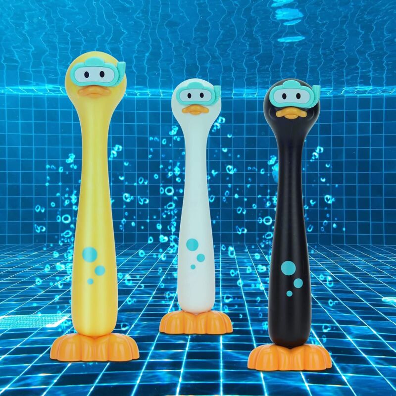 Jouets d'été, jeux de piscine sous-marine, bâtons de plongée, canard, lot de 3