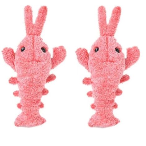 Jouets électriques sauteurs pour chats, jouet pour chien en forme de homard, B--