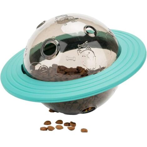 Jouets interactifs Distributeur Nourriture Boule festin Nourriture d'animal familier,Chien Chat Manger Lentement Traiter Boule activité Centre Chargeur Jouet pour Petit Animal Moyen