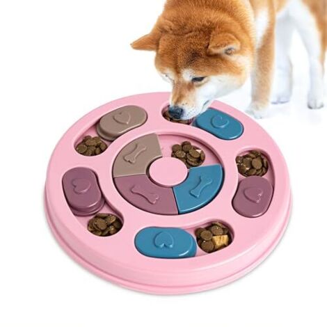 jouets interactifs pour chien, puzzles et mangeoires adaptés aux tailles, distributeur de friandises pour chien