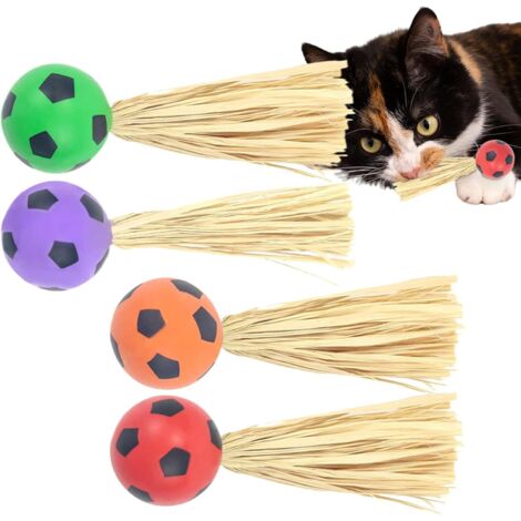 Jouets pour Chats À Queues Rebondissantes - 4 Pièces De Jouets Interactifs