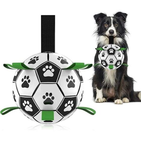 Jouets pour chiens, ballons de football interactifs avec languettes antidérapantes, balles résistantes pour chiens de petite et moyenne taille, jouet aquatique d'intérieur et d'extérieur