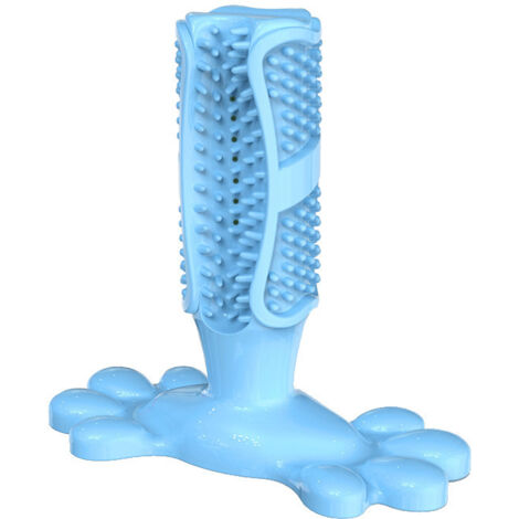 Jouets pour chiens Brosse à dents pour chiens Jouets à mâcher Brosse à dents de nettoyage des dents sûre et inoffensive pour chiens Bleu