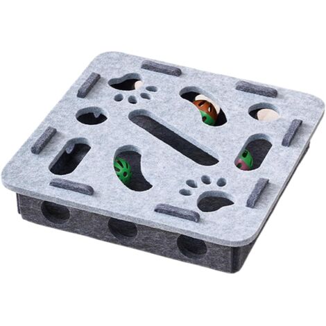 Jouets Puzzle pour Chats - Jouet Interactif pour Chat - Circuit à Billes