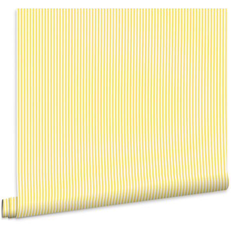 Joules Vliestapete Country Critters Ticking Stripe Lemon  10mx52cm