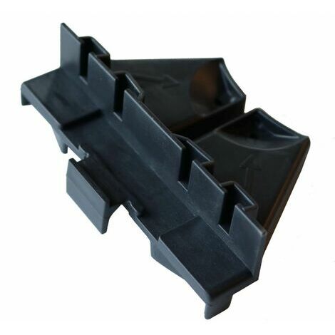 Jouplast – Support habillage de plots terrasse – Polypropylène – Dimensions 100x67x28mm – Résistant aux agents atmosphériques – Évacuation des eaux