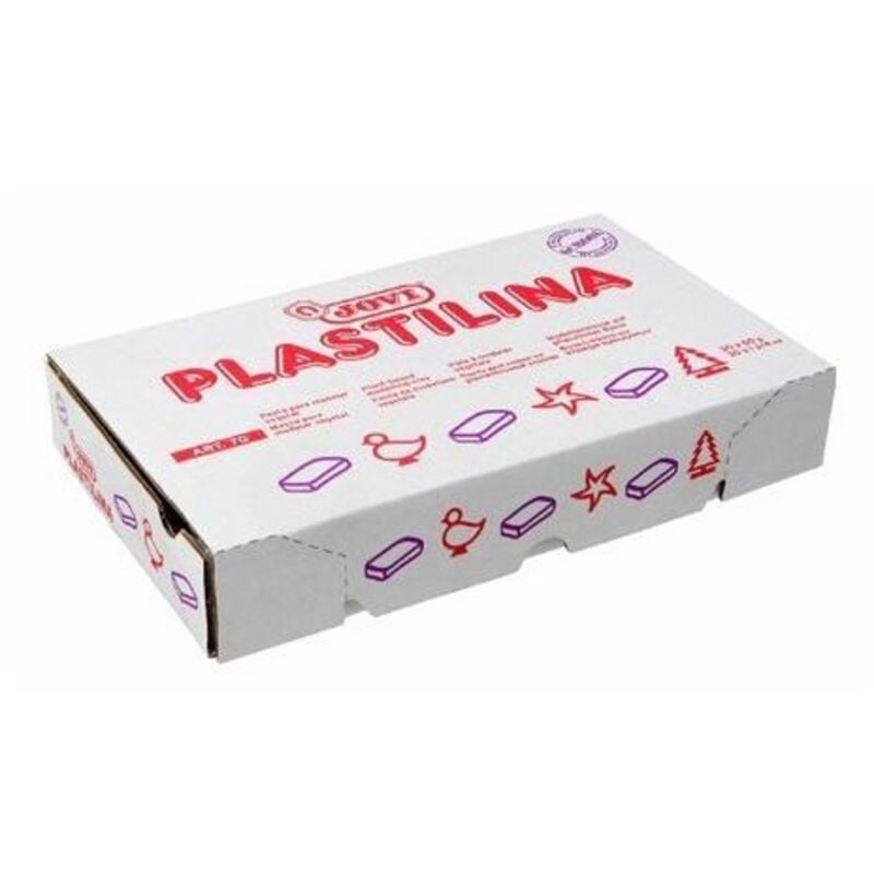 

Jovi school plastilina pastillas de 50 gr marrn caja de 30