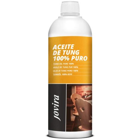 JOVIRA PINTURAS (1 litri Olio di tung (100% puro). Adatto per trattare il legno, proteggendolo dal sole e dalla pioggia. Impedisce l'ingresso dell'umidità (1 litri). D-38