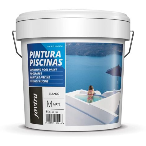 JOVIRA PINTURAS - 6 Chilo - Pitture per piscine 4L protezione e decorazione di piscine. (4 Litri, Bianco)