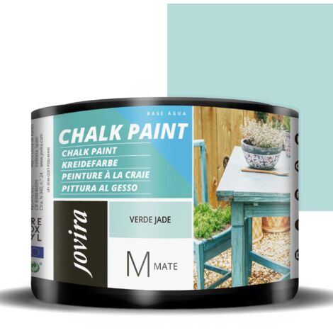 JOVIRA PINTURAS Chalk Paint, Pittura al Gesso, Matte all' Aqua, Rinnova il tuo arredamento con creatività. (375 millilitri, Verde Giada)