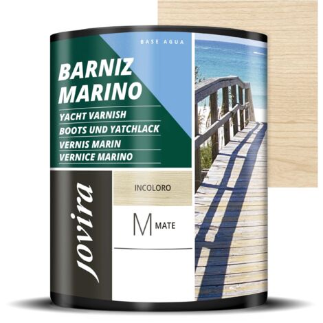 JOVIRA PINTURAS Vernice marina a base d'acqua. Resistenza speciale in ambienti marini. (750 Millilitri, Incolore, Opaco). D-45