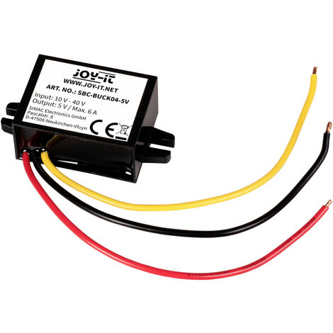 JOY-IT Buck Spannungswandler, SBC-Buck04-5V, Eingang 10-40V, Ausgang 5V, 6A