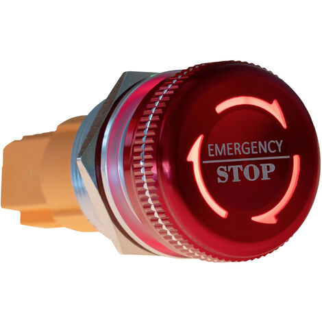 Joy-it Button22NA-01 Button22NA-01 Not-Aus-Taster    mechanische Verriegelung Rot, Grün (Ø x H) 21.9