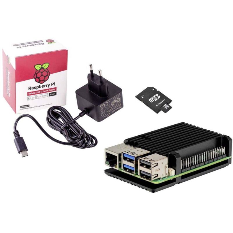 Embedded Pi5 Kit Raspberry Pi® 5 b 4 gb 4 x 2.4 GHz avec boîtier, avec alimentation, avec Noobs os - Joy-it