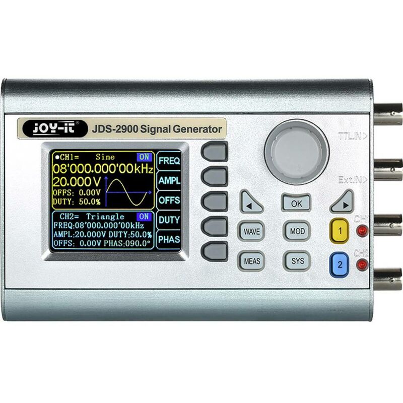 Image of Joy-it - JDS2915 Generatore di funzioni a batteria, Generatore di funzioni 15 MHz - 0.01 µHz 2 canali