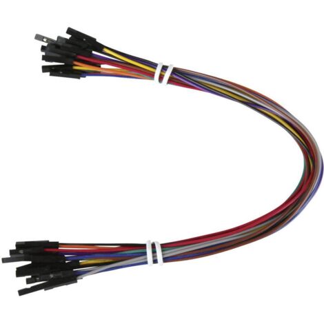 Joy-it RB-CB3-025 Cavo Jumper Raspberry Pi®, Banana Pi, Arduino [20x presa jumper - 20x presa jumper] 25.00 cm Colorato